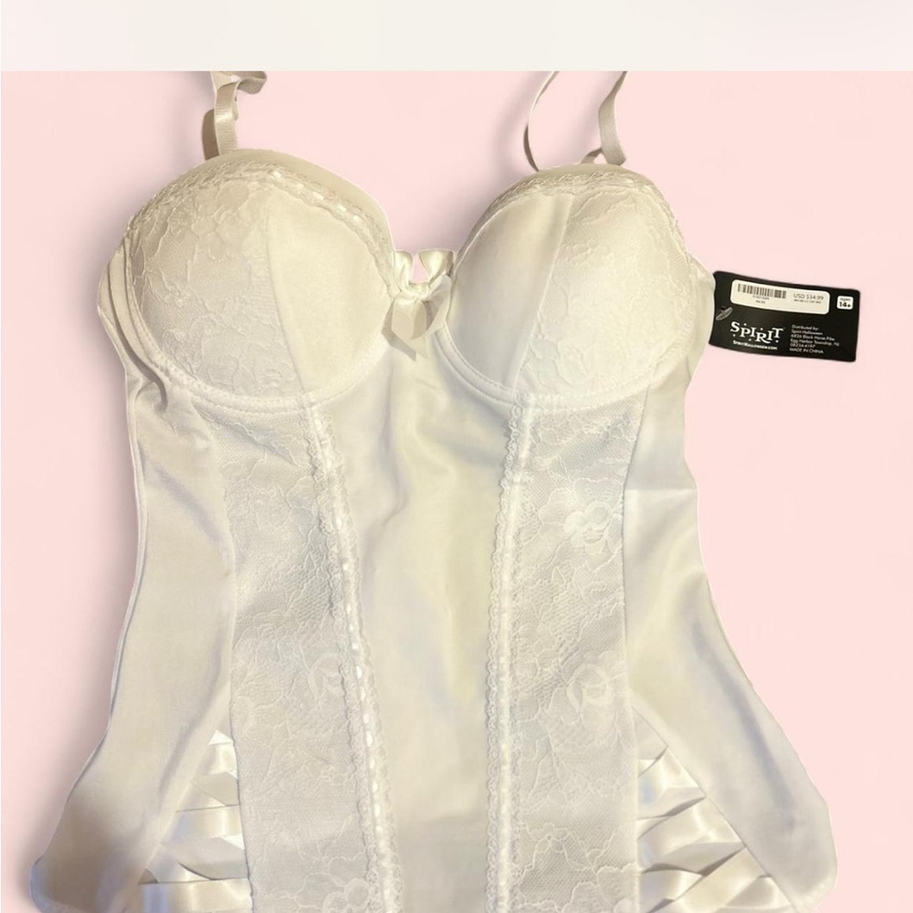 White Lace Bustier Top - Women's Intimates